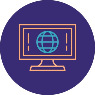 seo modern simgesinin vektör illüstrasyonu