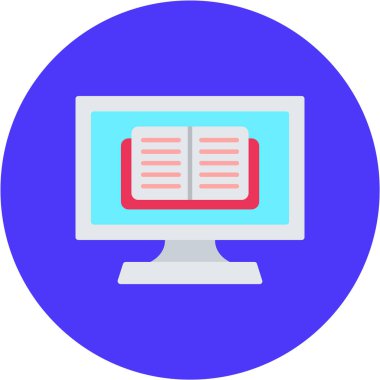 Kitap. Web simgesi basit illüstrasyon