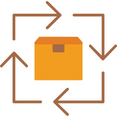 Bir kutunun vektör illüstrasyonu