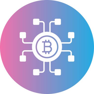 bitcoin. Web simgesi basit illüstrasyon