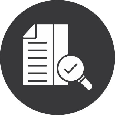 belge simgesi vektör illüstrasyonu