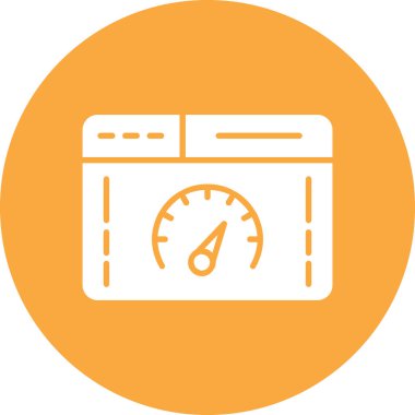 Hız göstergesi. Web simgesi, modern biçim