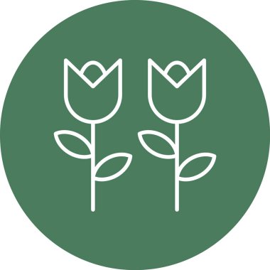 Bitki simgesinin vektör illüstrasyonu