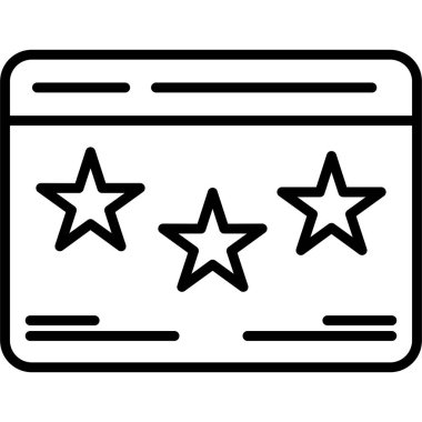 Geri besleme derecelendirme vektörü simgesi