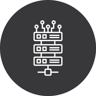 Çip simgesi vektör illüstrasyonu