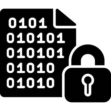 veri şifreleme simgesi, basit biçim