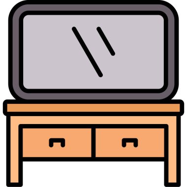 mobilya web simgesi vektör illüstrasyonu