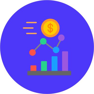 Mali simgenin vektör illüstrasyonu, finans kavramı