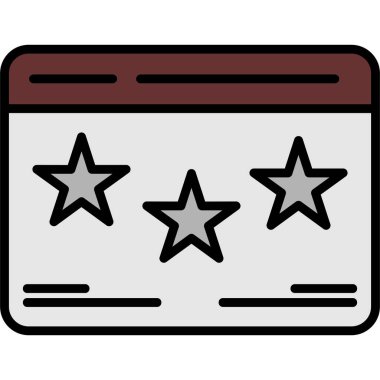 derecelendirme vektörü simgesi, modern biçim