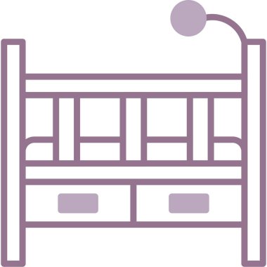 Mobilya ikonu. vektör illüstrasyonu