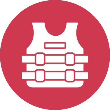 Bir yeleğin vektör illüstrasyon simgesi