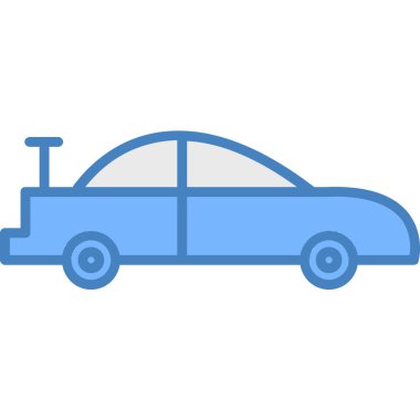 araba simgesi vektör illüstrasyonu