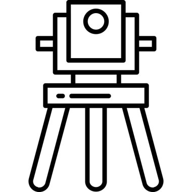 Tripod. Web simgesi basit illüstrasyon