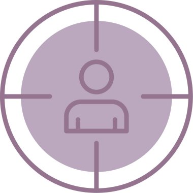 Hedef. Web simgesi basit illüstrasyon