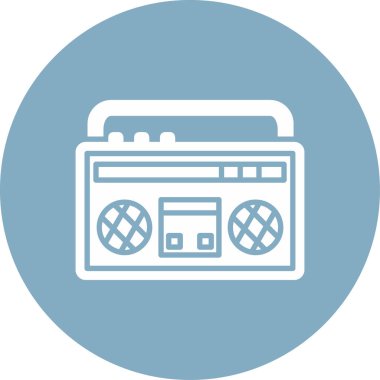 Kaset. Web simgesi basit illüstrasyon