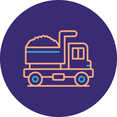 Kamyon. Web simgesi basit illüstrasyon