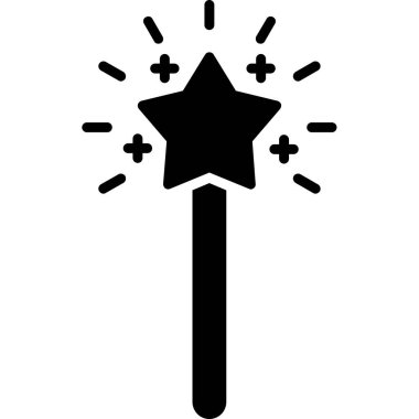 Havai fişek simgesi, vektör illüstrasyonu