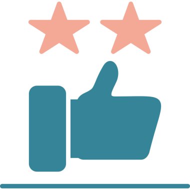 Reyting. Web simgesi basit tasarım