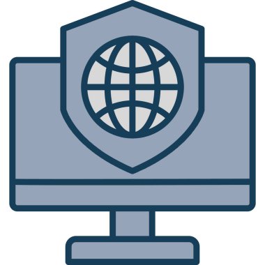 genel internet vektör simgesi
