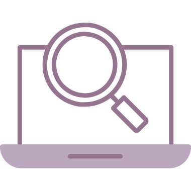 Web arama renkli vektör simgesi