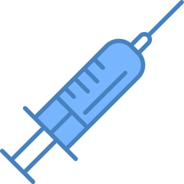 Şırınga ikonu. anahat şırınga vektör simgeleri rengi düz izole