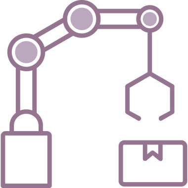 Fabrika. Web simgesi basit illüstrasyon