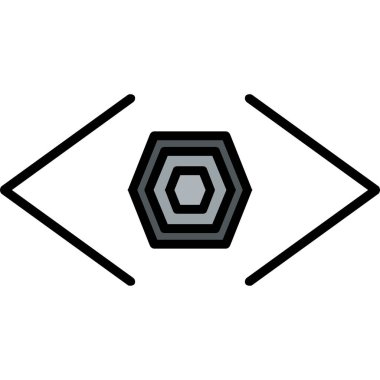 Göz simgesi vektör illüstrasyonu