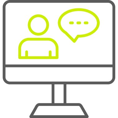 izleyici simgesi, vektör illüstrasyonu