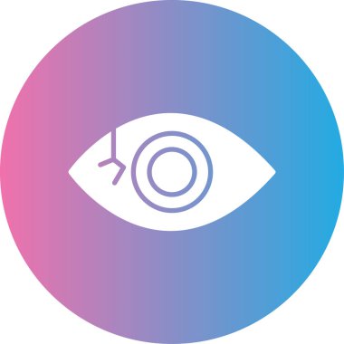 Göz. Web simgesi basit illüstrasyon