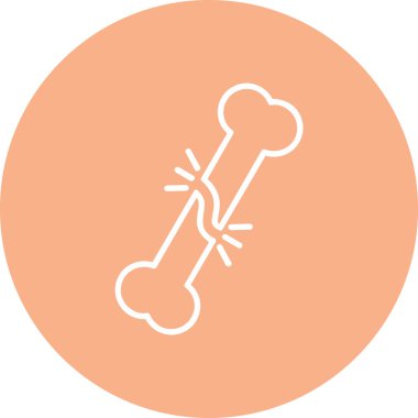 kemik vektörü simgesi modern basit tasarım