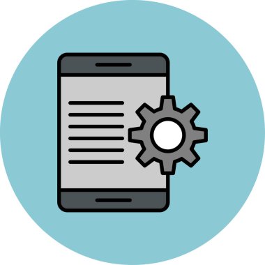 akıllı telefon simgesi vektör illüstrasyonu