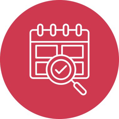 Kontrol listesi, vektör simgesi. Basit resimleme