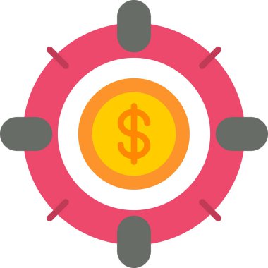 Dolar simgesi vektör illüstrasyonu