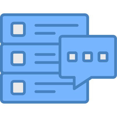 Konuş. Web simgesi basit illüstrasyon