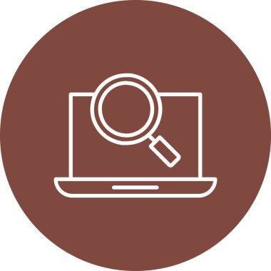 Ara. Web simgesi basit illüstrasyon