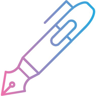 Kalem. Web simgesi basit illüstrasyon