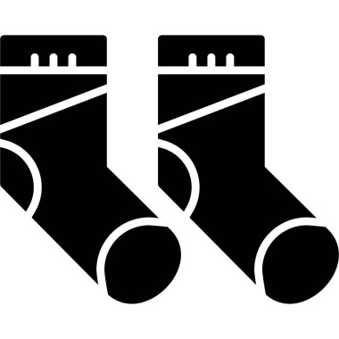 Çorap. Web simgesi basit illüstrasyon