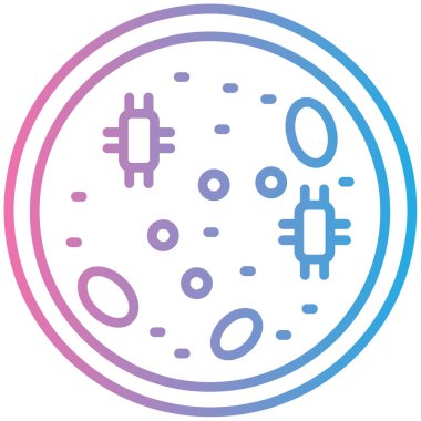 bakteri simgesi vektör illüstrasyonu