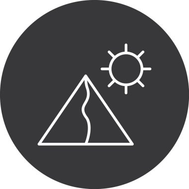 Güneş ve tatil ikonunun vektör çizimi. Güneş ve hava durumu vektör illüstrasyonunun toplanması.