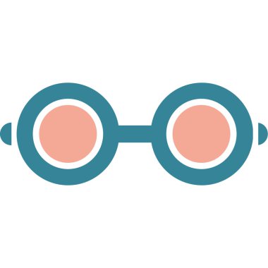 gözlük renkli vektör simgesi