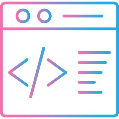 Web simgesi, tarayıcı penceresinin vektör illüstrasyonu