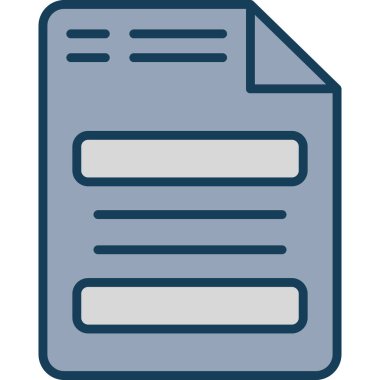 Dosya simgesinin vektör illüstrasyonu