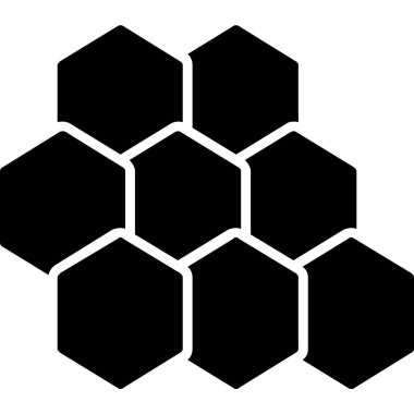 bal peteği vektör simgesi, modern biçim