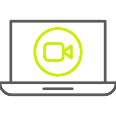 Konuşma baloncuğu simgesi ve vektör illüstrasyonlu bilgisayar ekranı