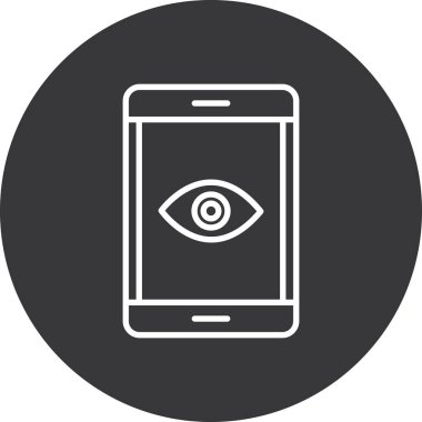 Göz simgesinin vektör illüstrasyonu