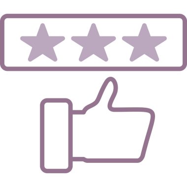 derecelendirme simgesi vektör illüstrasyonu