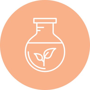 Bir bitki simgesinin vektör illüstrasyonu