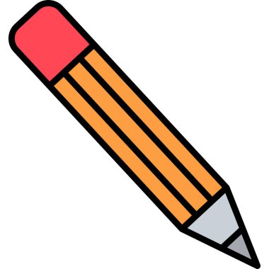 Kalem. Web simgesi basit illüstrasyon