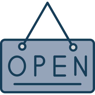 Dükkan. Web simgesi basit illüstrasyon