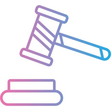 Çekiç. Web simgesi basit illüstrasyon